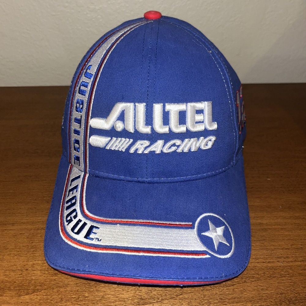 Vtg Rare Nascar x Justice League Racing Embroidered Hat Cap Superman Batman